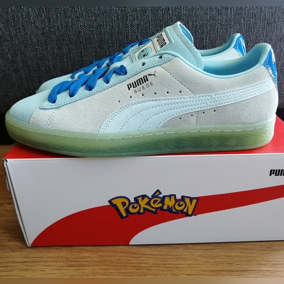 Pokemon X Puma Suede Squirtle Size 8.5 Men's U.S. New With Box. Limited Edition. - Picture 11 of 14